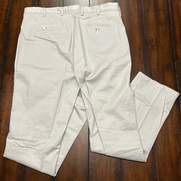 Peter Millar Gray Cotton Chino Pants - Picture 3 of 5